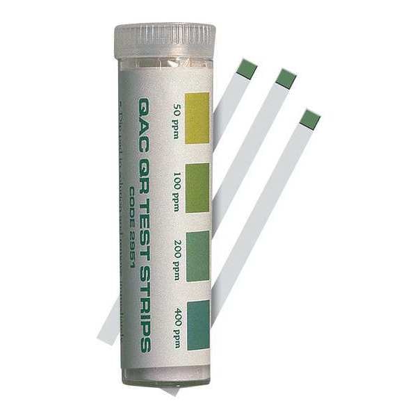 Test Strips, QAC, 50 to 400 PPM, PK100