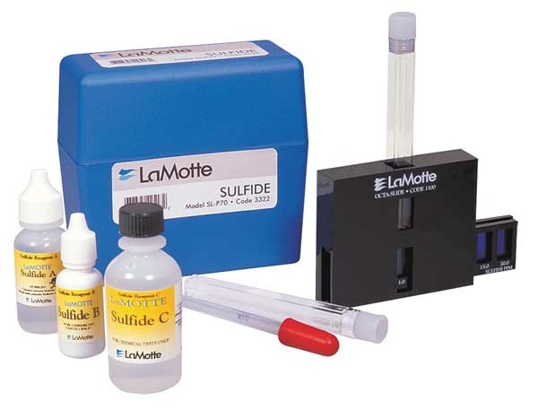 Water Testing Kit, Sulfide, 0.2 to 20 PPM