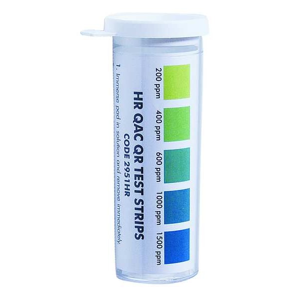 Test Strip, QAC, 200 to 1500 PPM, PK50