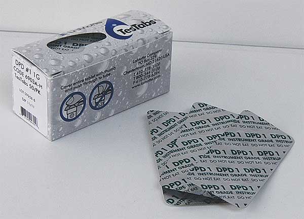 Reagent, Total Chlorine, 0.2to3PPM, PK50
