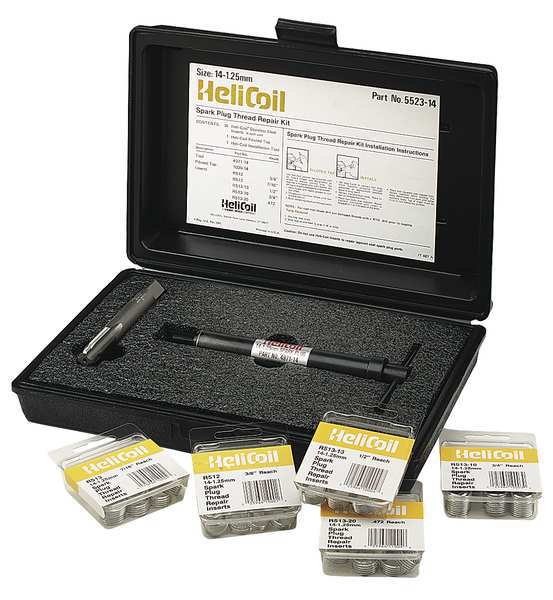 Free-Running Helical Insert Repair Kit, Helical Inserts, M14-1.25, Plain 18-8 Stainless Steel