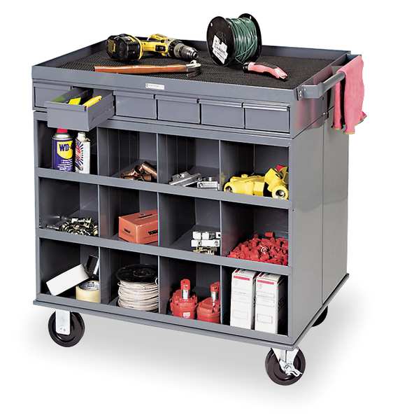 Mobile Workstation, 1200 lb, 34 inL, 24 inW