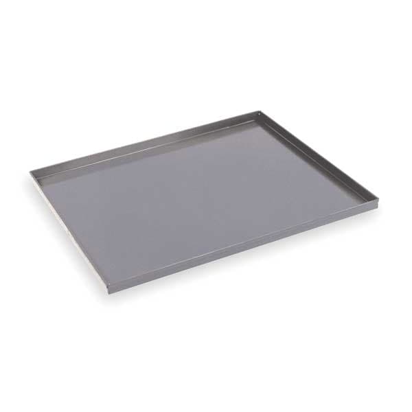 Service Cart Tray, 50 lb., Gray, Steel, Overall Depth: 30 in
