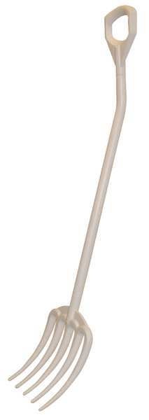 Hygienic Fork, White, 38-1/2 In. L