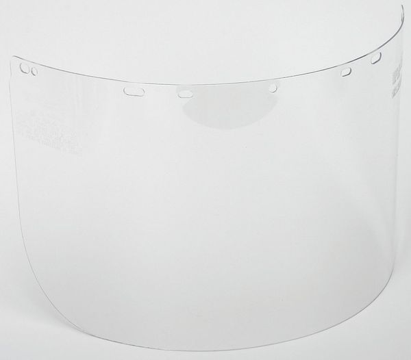 Faceshield Visor, Polycarb, Clr, 8x16in
