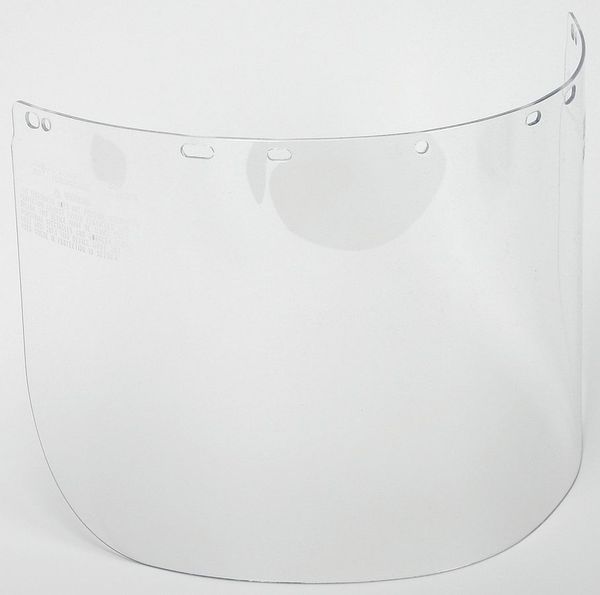 Faceshield Visor, Polycarb, Clr, 8x16in