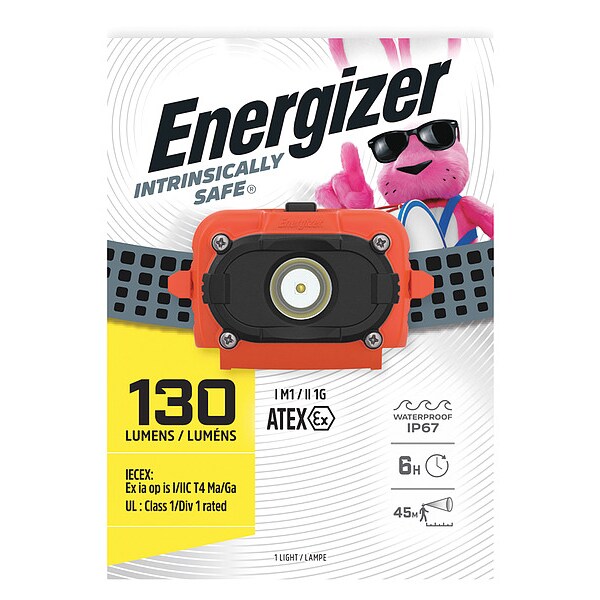 ENERGIZER 60 Lumens, LED Orange Headlamp