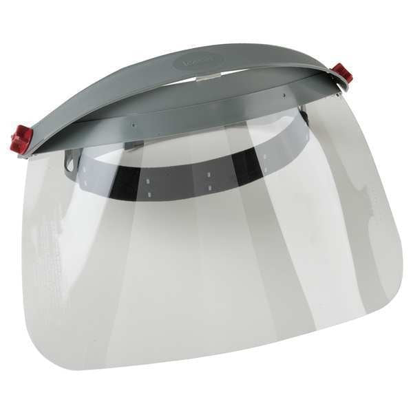 Ratchet Faceshield Assembly, Gry, 8x15-1/2