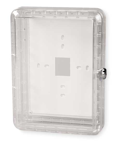 Universal Thermostat Guard, Off-White, Plastic
