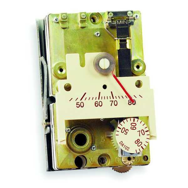 Pneumatic Thermostat, Single Temperature, Heating and Cooling, 2 Pipe