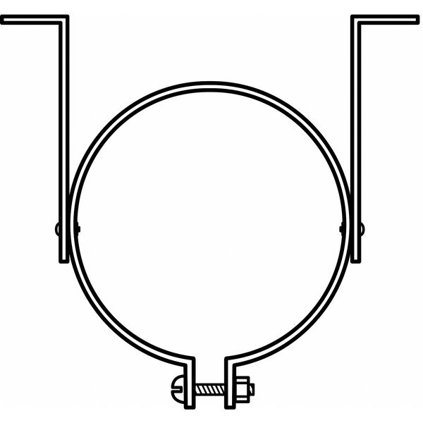 Single Wall Vent Pipe Hanger, 3 In