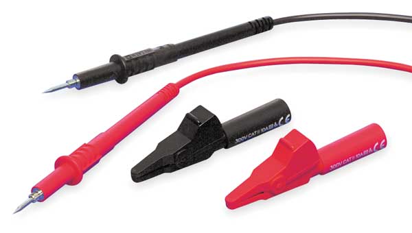 Test Lead Kit, 48 In. L, -10 to 55 Deg C