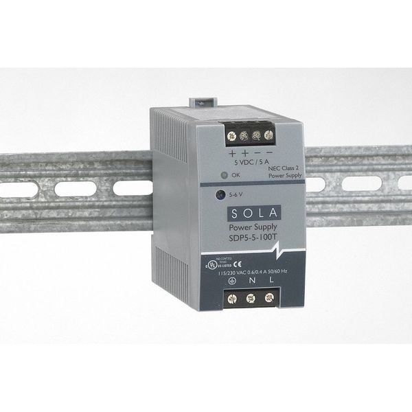 DC Power Supply, 5-6VDC, 5A, 47-63Hz
