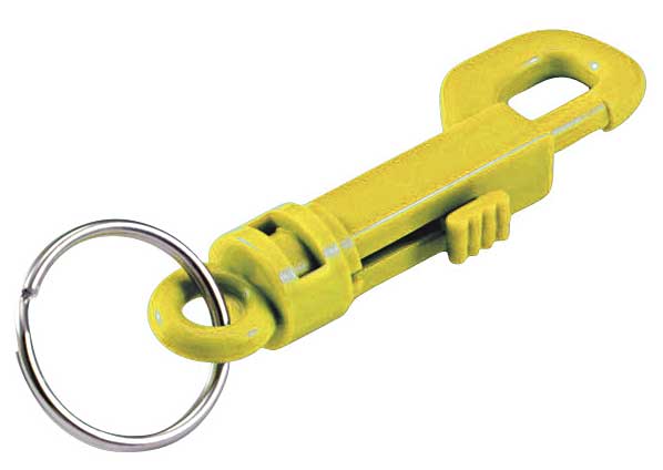 Plastic Key Clip, L 3 1/2 In