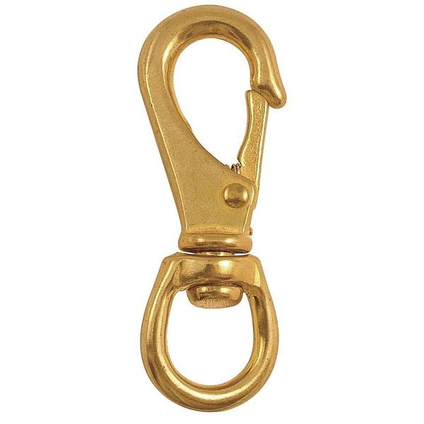 Eyelet Spring Snap, L 4 3/8 In