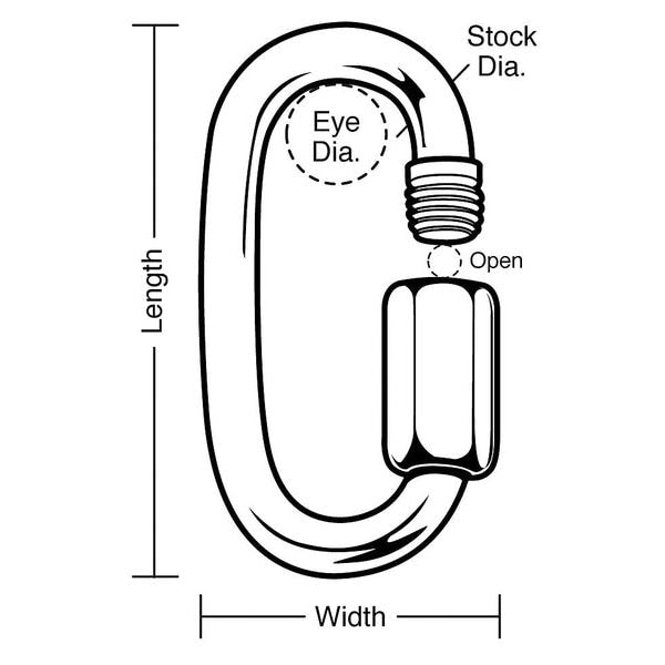 Connector, Steel Wire, Cap 3500 lb