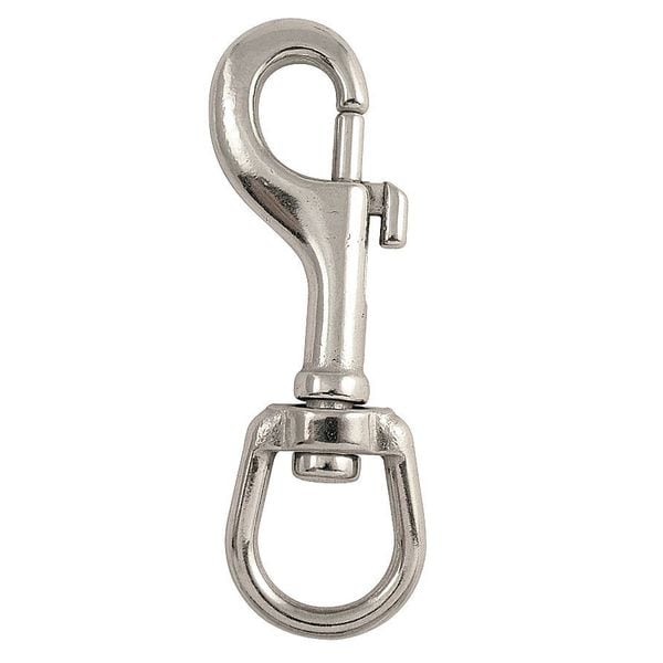 Slide Bolt Spring Snap, L 2 1/2 In