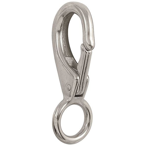 Eyelet Spring Snap, L 2 3/4 In