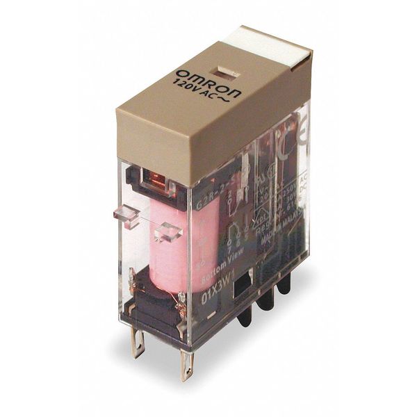 General Purpose Relay, 240V AC Coil Volts, Square, 8 Pin, DPDT