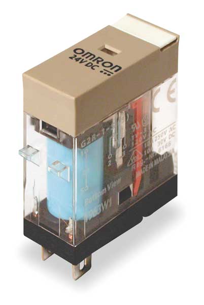 General Purpose Relay, 12V DC Coil Volts, Square, 5 Pin, SPDT