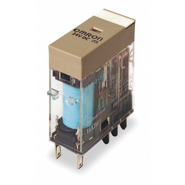 General Purpose Relay, 24V DC Coil Volts, Square, 8 Pin, DPDT