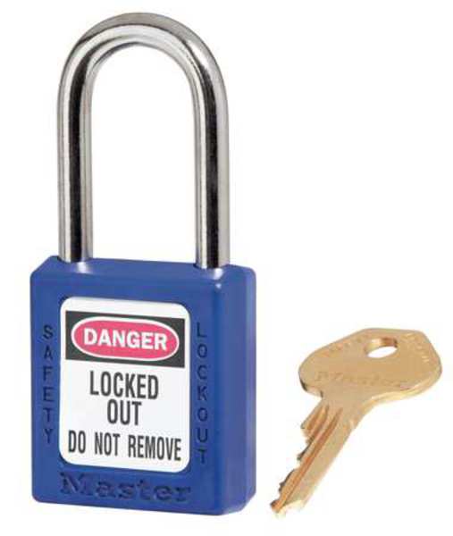 Lockout Padlock, KA, Blue, 1-3/4