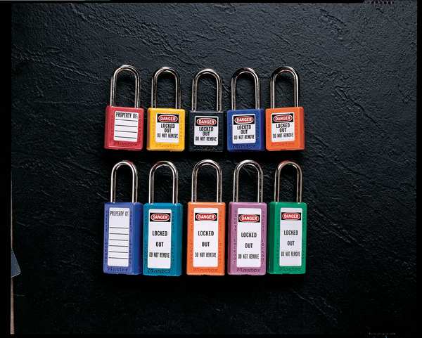 Zenex Lockout Padlock, KD, Teal, 1-3/4