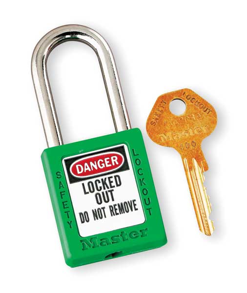 Lockout Padlock, KA, Green, 1-3/4
