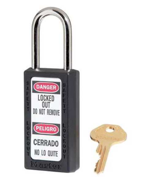Zenex Lockout Padlock, KD, Black, 3
