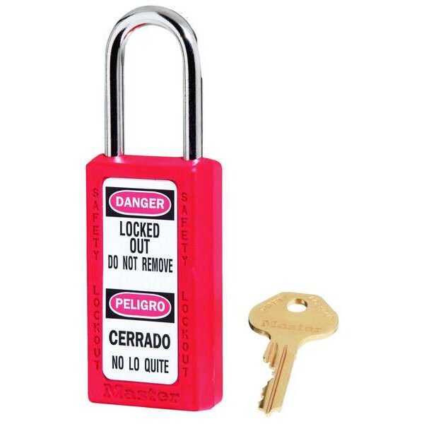 Lockout Padlock, KA, Red, 3