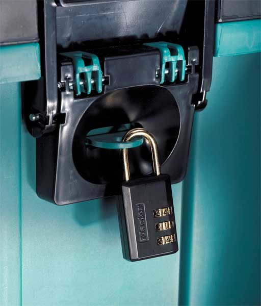 Luggage/Briefcase Padlock, Brass, Side