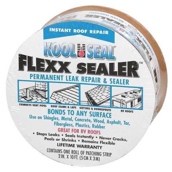 Leak Repair & Sealer Roll, 2 in x 10 ft, Roll, Gray, Flexx Sealer