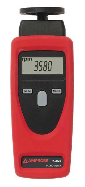 Tachometer, 1 to 19,999 rpm