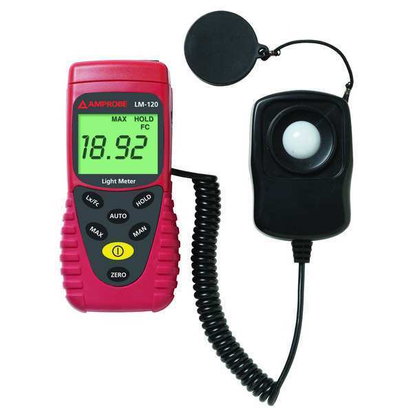 Auto Ranging Light Meter, 0 to 20,000Fc