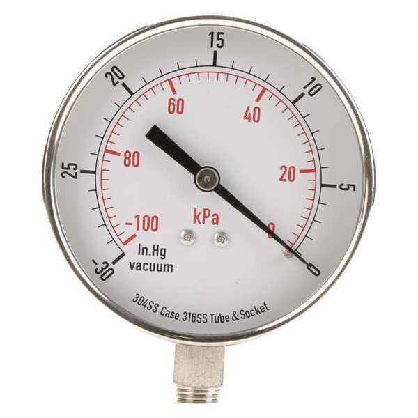 Vacuum Gauge, Test, 3-1/2 In