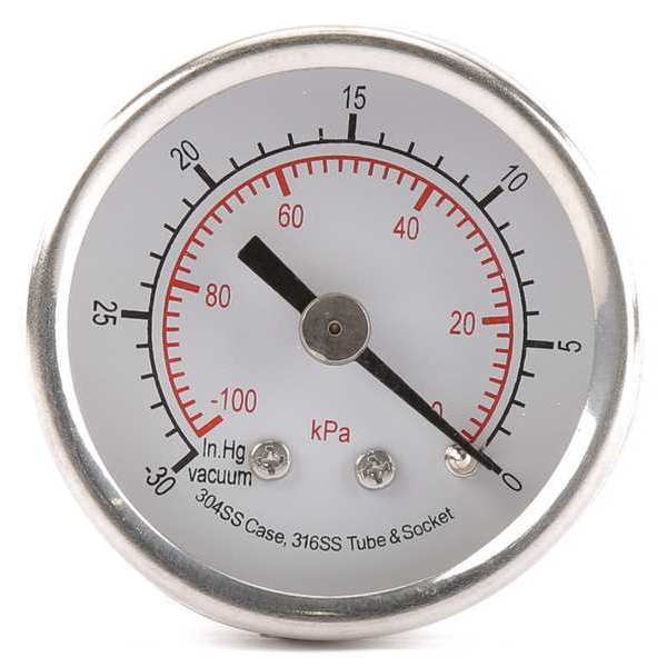 Vacuum Gauge, Test, 1-1/2 In