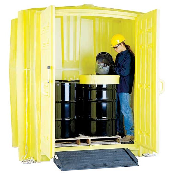 Coverd Drum Spl Contnmnt Hut, 94 in. H