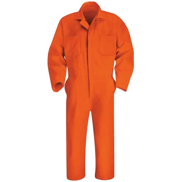 Coverall, Chest 54In., Orange