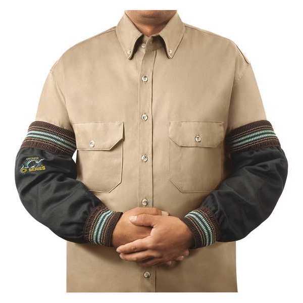 Flame Resistant Sleeve, Black, Woven Carbonized Fiber