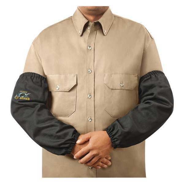 Flame Resistant Sleeve, Black, Woven Carbonized Fiber