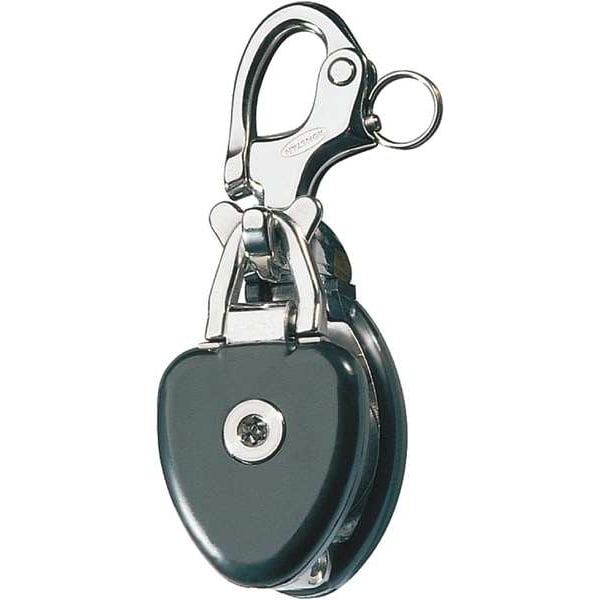 Snatch Block, Fibrous Rope, 5/8 in Max Cable Size, 3,530 lb Max Load, Natural