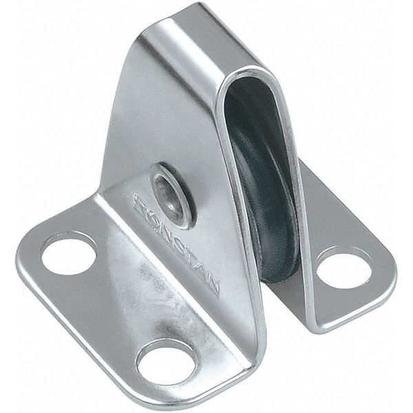 Pulley Block, Wire Rope, 1/8 in Max Cable Size, 350 lb Max Load, Natural