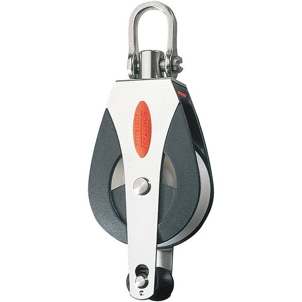 Pulley Block, Fibrous Rope, 880 lb Max Load, Painted