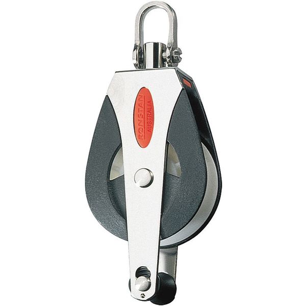 Pulley Block, Fibrous Rope, 1,650 lb Max Load, Painted