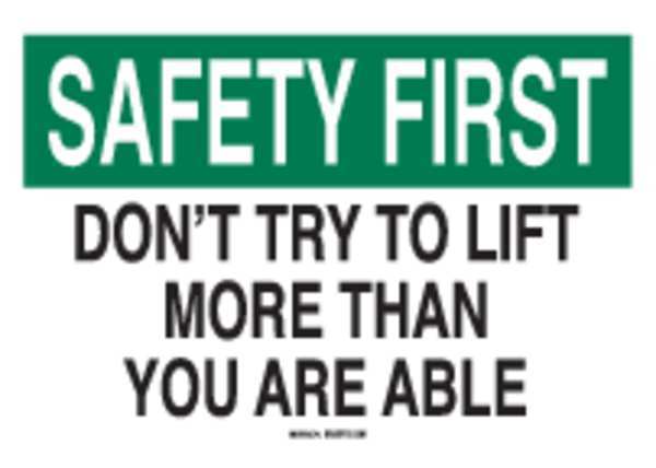 Safety Reminder Sign, 7