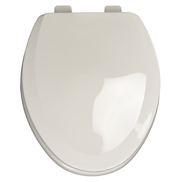 Toilet Seat, With Cover, Molded Wood, Elongated, White