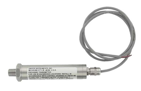 Intrinsically Safe Transducer, 0to500 psi