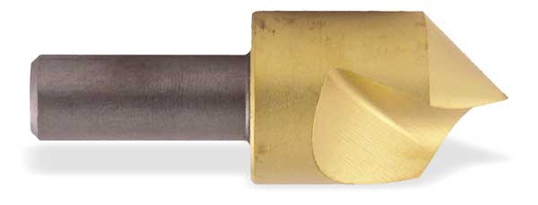 Countersink, 1 FL, 100 Deg, 1 In, HSS, TiN