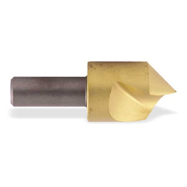 Countersink, 1 FL, 100 Deg, 1 3/4, HSS, TiN