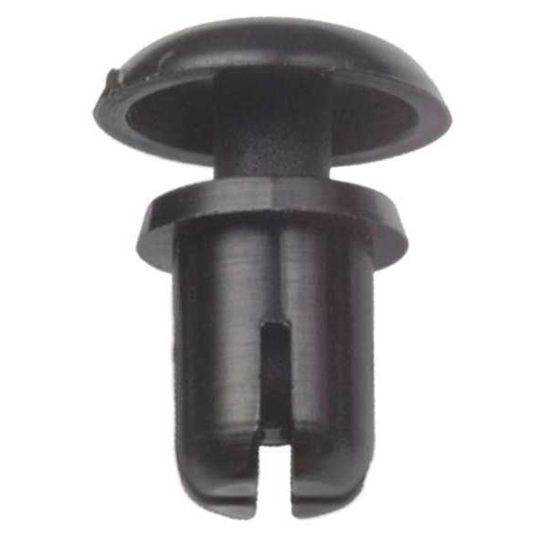 Push-In Rivet, Dome Head, 0.118 in Dia., 19/64 in L, Nylon Body, 20 PK